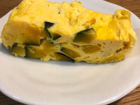 かぼちゃたっぷり*レンジでオムレツ♫